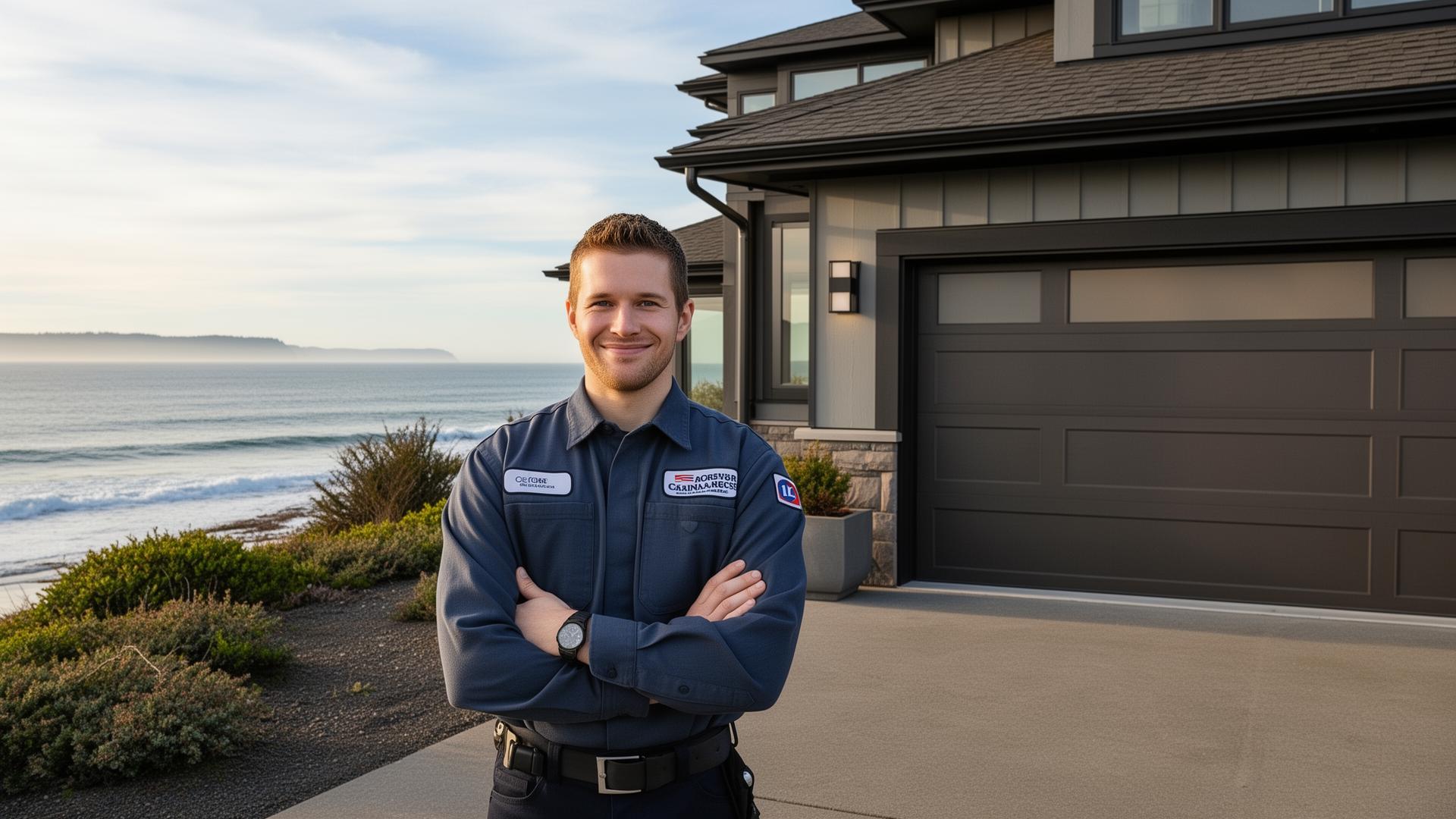 Professional garage door service on the Oregon coast